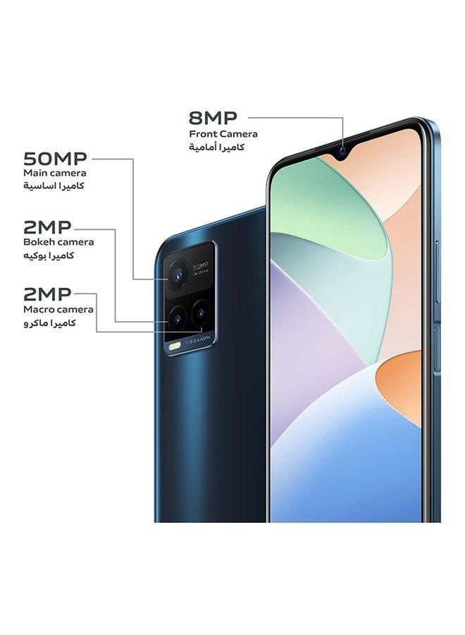 vivo - Y21T Dual SIM Midnight Blue 4GB RAM 128GB 4G LTE - Middle East Version - Image 1