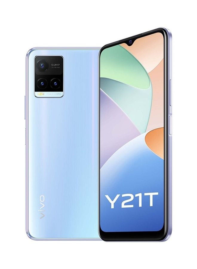 vivo - Y21T Dual SIM Pearl White 4GB RAM 128GB 4G LTE - Middle East Version - Image 1