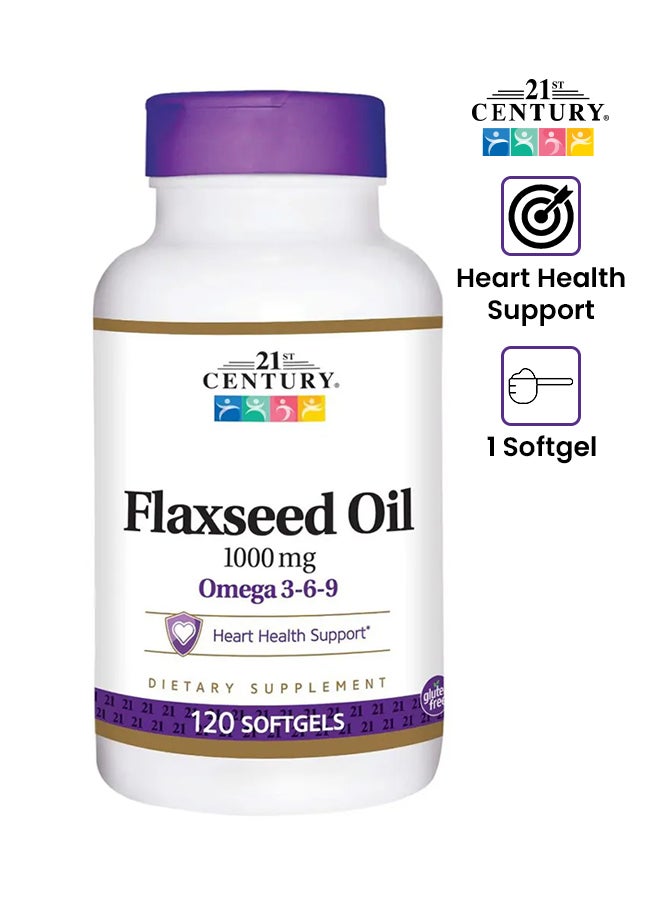 21st Century Flaxseed Oil - 120 Softgel - Image 1