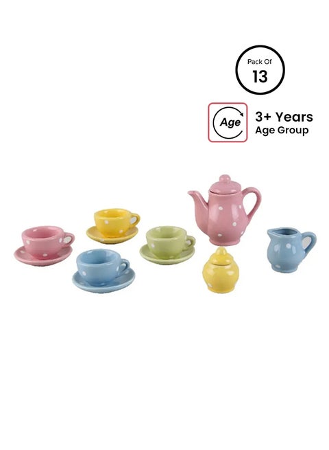 13-Piece Porcelain Tea Set