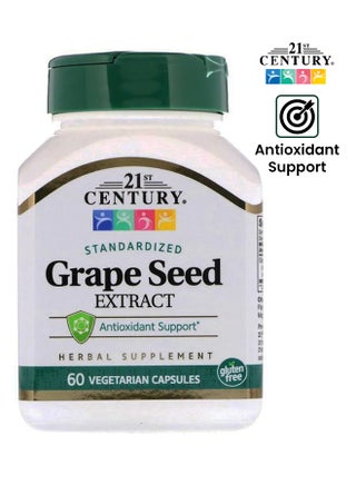 Standardized Grape Seed Extract Antioxidant Support - 60 Capsules - v1654702909/N36649544A_1