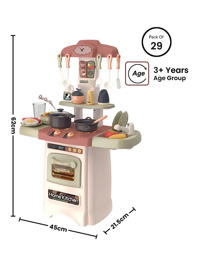 FAMILY CENTER - 29-Piece Fashion Kitchen Play Set With Light & Sound - Image 1