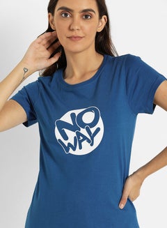 ABOF No Way Printed Regular Fit Crew Neck T-Shirt Surf The Web  - Image 4
