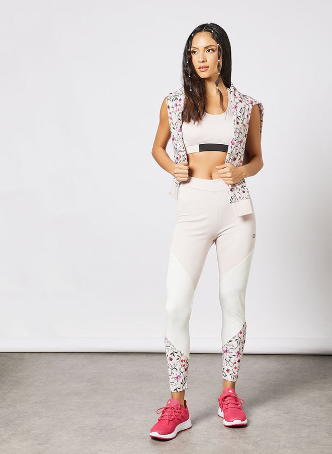 ONE/ZERO Colourblock High-Rise Leggings Multicolour  - Image 3