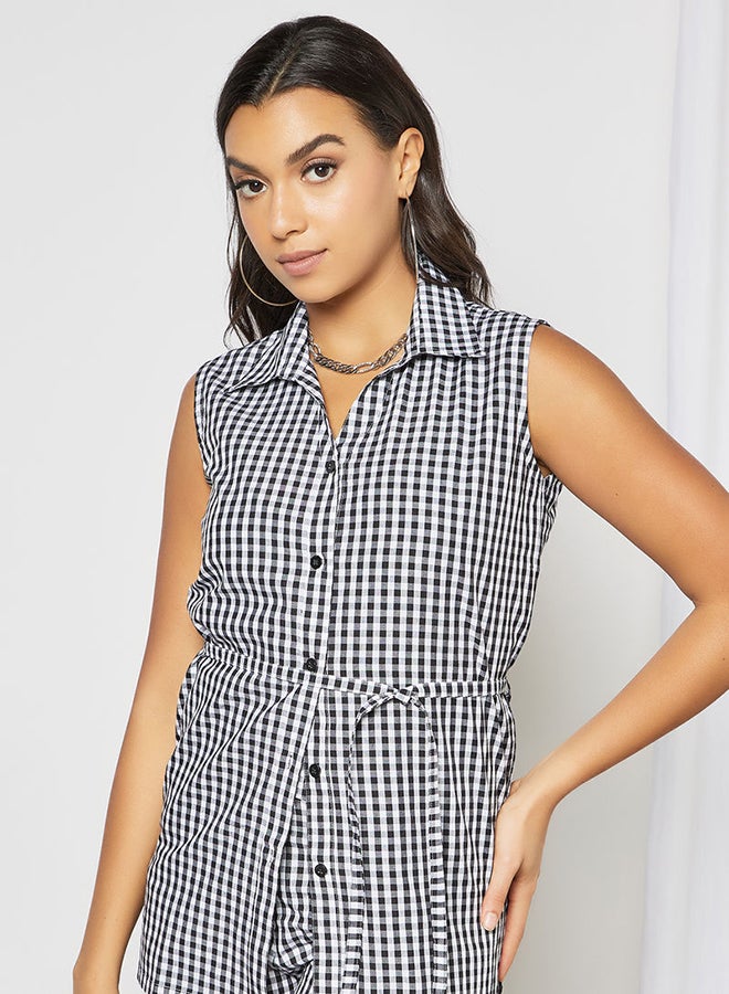 Checkered Sleeveless Shirt Multicolour - v1654754932/N44415470V_4