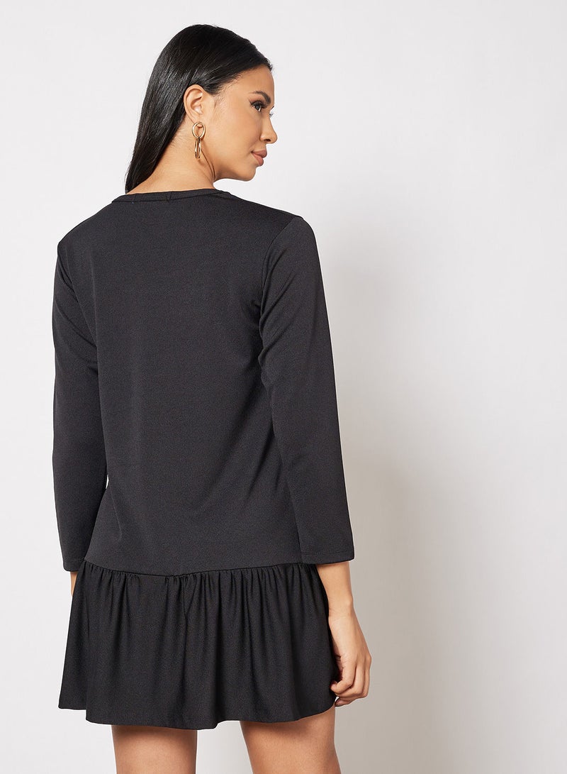 Blue Saint Long Sleeve Dress Black  - Image 2