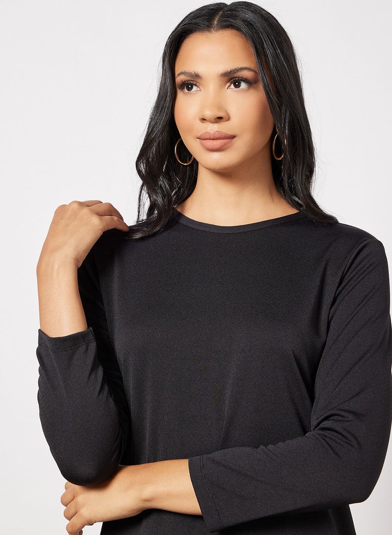 Blue Saint Long Sleeve Dress Black  - Image 3
