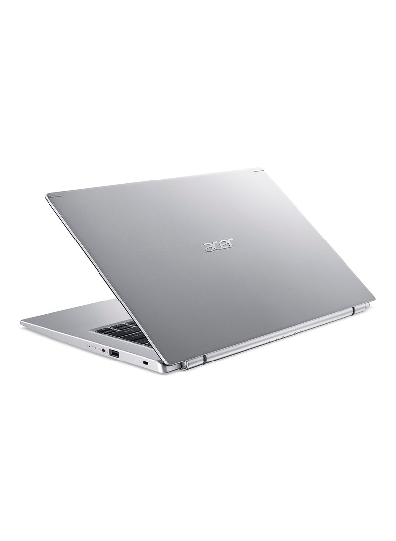 Acer - Aspire 5 A514 Notebook With 14-Inch FHD IPS ComfyView Display, Core i7-1165G7 Processor / 8GB RAM / 512GB SSD / 2GB NVIDIA GeForce MX350 Graphics / Win 11 / Latest WiFi-6 / English/Arabic Pure Silver - Image 1