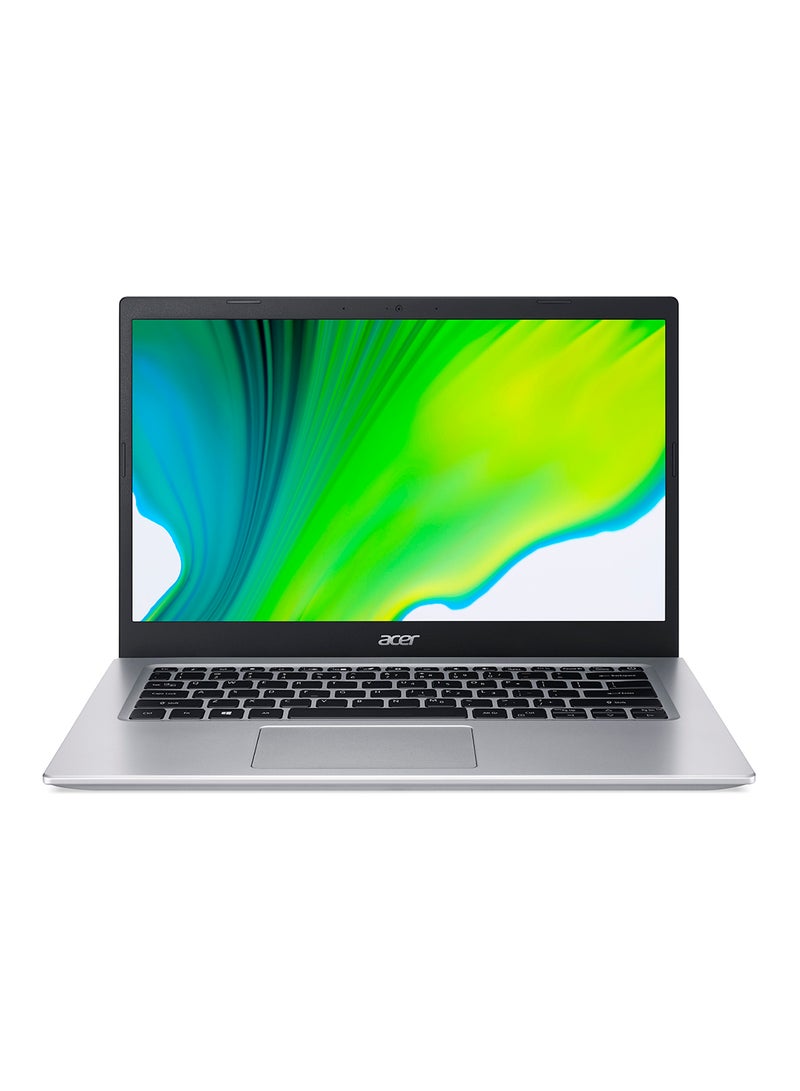 Acer - Aspire 5 A514 Notebook With 14-Inch FHD IPS ComfyView Display, Core i7-1165G7 Processor / 8GB RAM / 512GB SSD / 2GB NVIDIA GeForce MX350 Graphics / Win 11 / Latest WiFi-6 / English/Arabic Pure Silver - Image 1