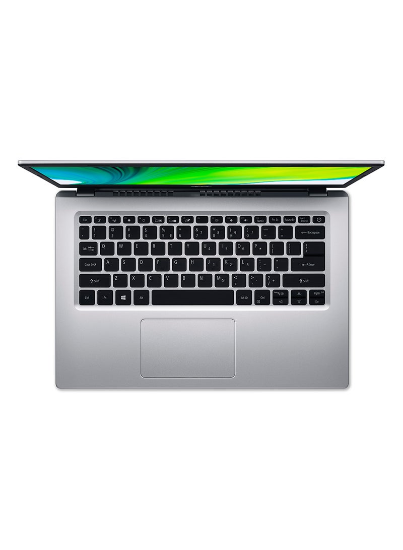 Acer - Aspire 5 A514 Notebook With 14-Inch FHD IPS ComfyView Display, Core i7-1165G7 Processor / 8GB RAM / 512GB SSD / 2GB NVIDIA GeForce MX350 Graphics / Win 11 / Latest WiFi-6 / English/Arabic Pure Silver - Image 1