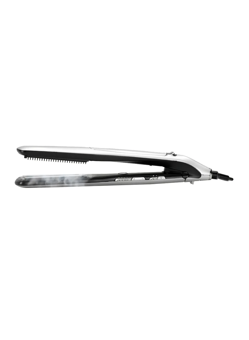 babyliss Steam Lustre Professional Hair Straightener | Advanced Ceramic 36mm Broad Heating Plate | 5 Heat Settings From 170-210°C | 360° Surround Steam Technology For Smooth Hair | ST595SDE Silver
