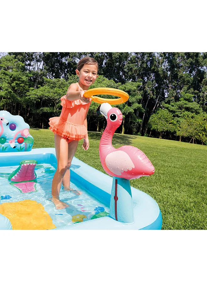 INTEX Jungle Adventure Inflatable Play Center with Slide 244x198x71cm 244x198x71cm