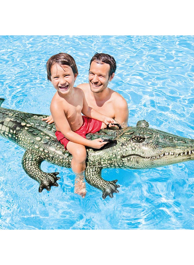 INTEX - Tricky Toy Realistic Gator Ride-On Float - Image 1