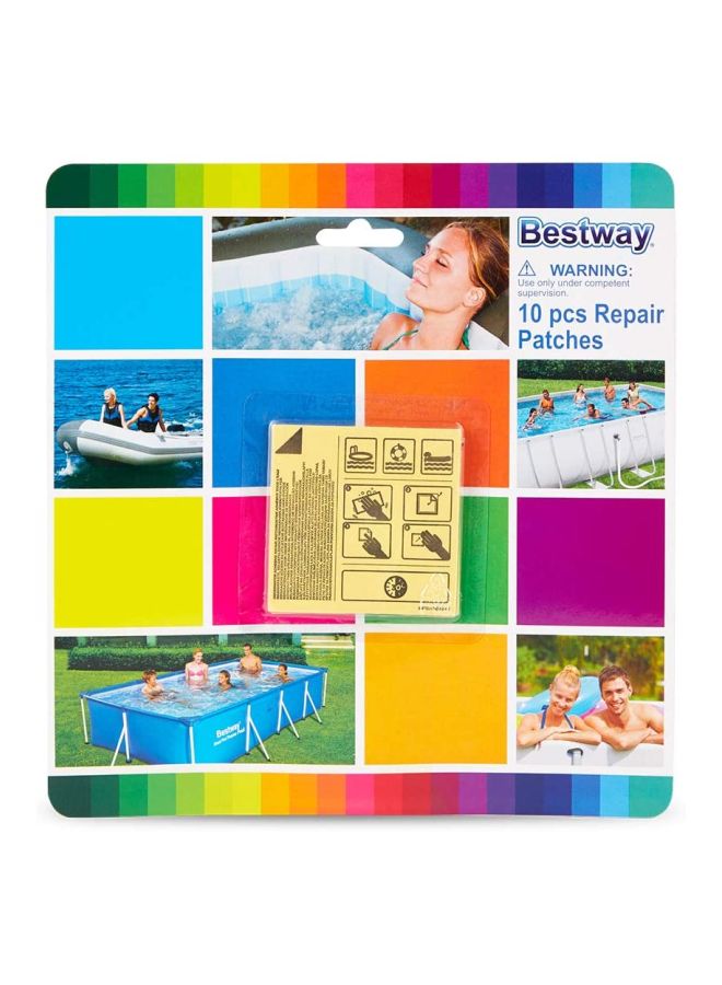 Bestway 10-Piece Adhesive Repair Patch Set 6.5x6.5cm - Image 5