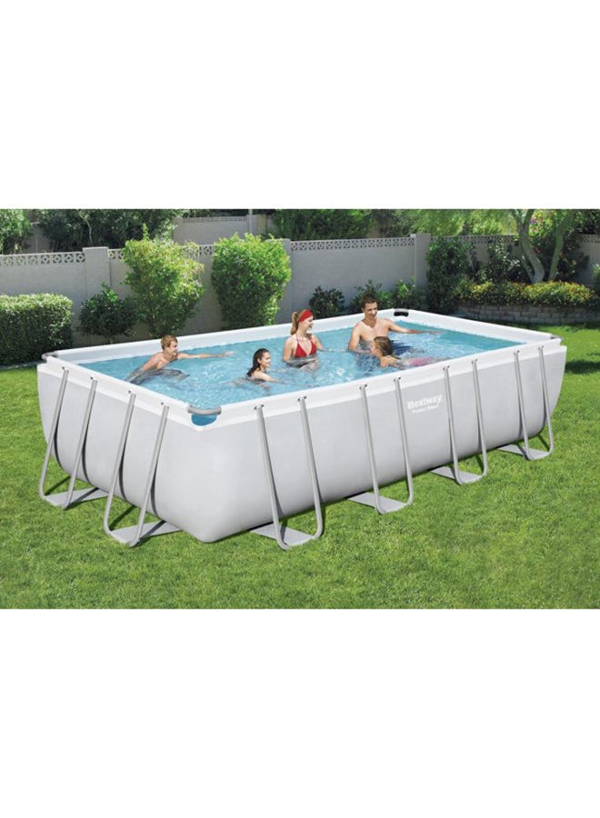 Power Steel Rectangular Above Ground Pool 640X274X132cm