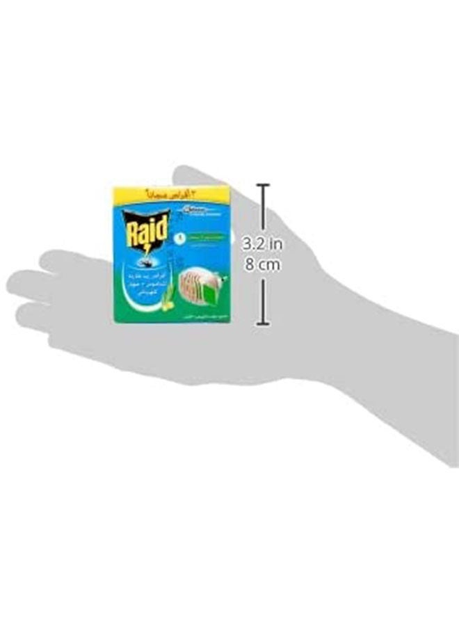 RAID - Electric Mosquito Repellent with 3 Tablets Eucalyptus Scent Green - Image 1