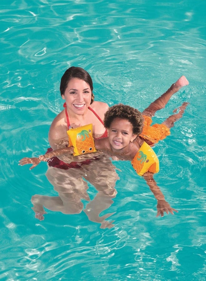 بست واي عوامة للذراع بشكل فراولة قابلة للنفخ، قطعتين 23x15سم - Image 3