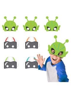 8 Piece Blast Off Birthday Paper Masks 6.5x7.5x6.5inch - v1654768964/N38129497A_2