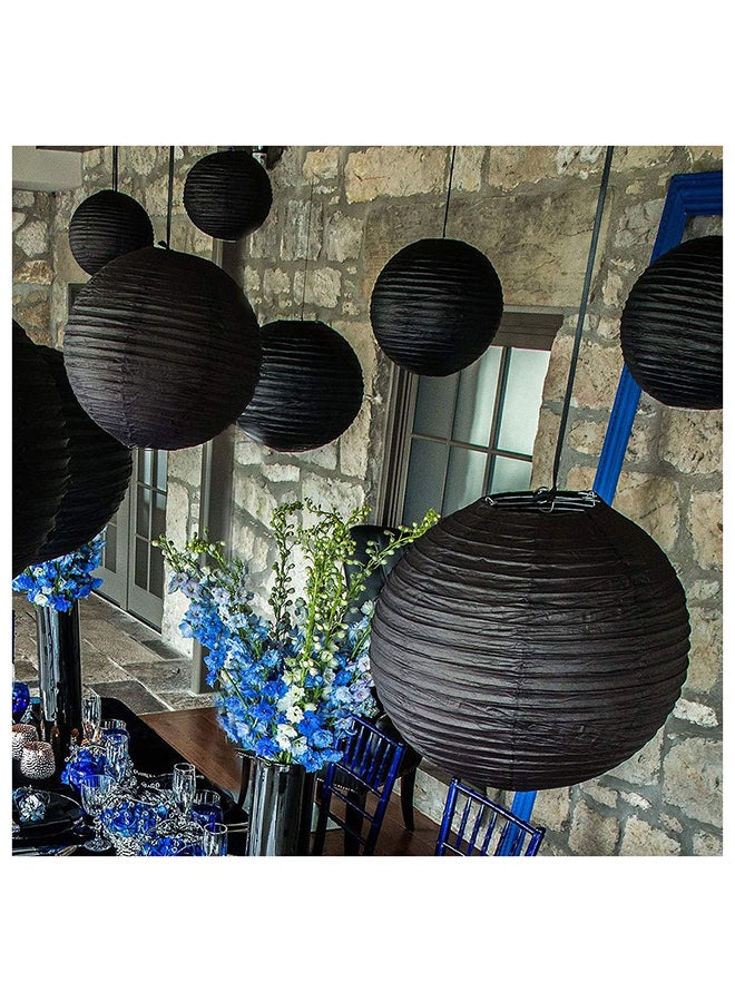 Amscan 3-Piece Round Paper Lantern Set 9.5inch - Image 2