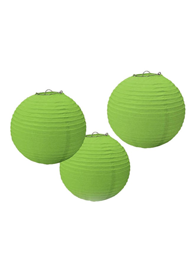 Amscan 3-Piece Round Paper Lantern Set 9.5inch - Image 1