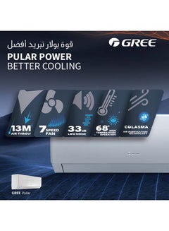 GREE Split Air Conditioner 1 Ton Rotary Compressor P4matic-P12C3 White  - Image 4