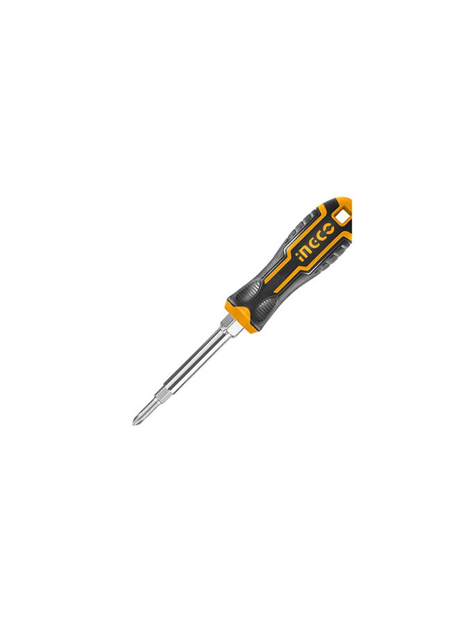 INGCO 6-In-1 Screwdriver Set Yellow/Black - Image 1