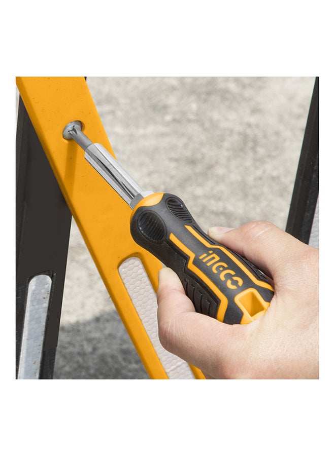 INGCO 6-In-1 Screwdriver Set Yellow/Black - Image 3