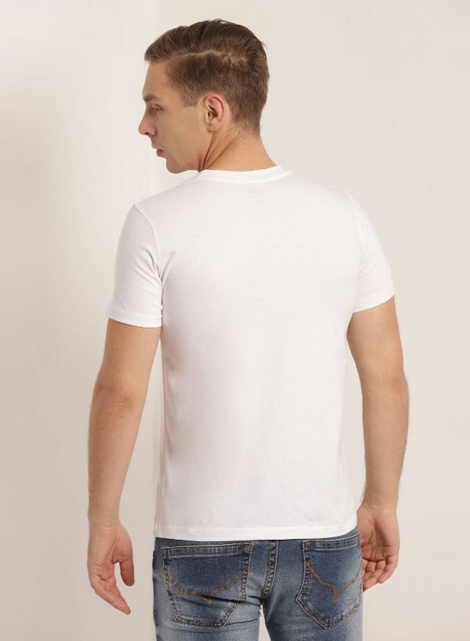 QUWA Printed Short Sleeves T-Shirt Snow White - Image 2