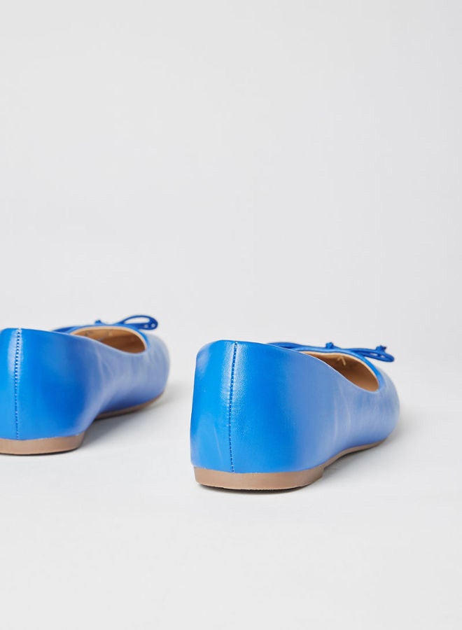 Jove - Stylish Comfortable Slip-On Flat Ballerina Blue - Image 1