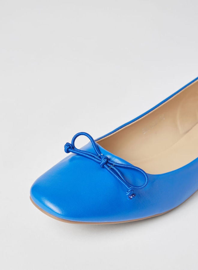 Jove - Stylish Comfortable Slip-On Flat Ballerina Blue - Image 1