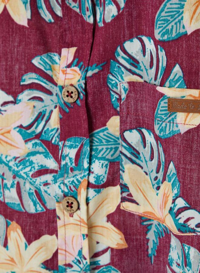 Earthbound Printed Short Sleeves Shirt Rhododendron  - Image 3