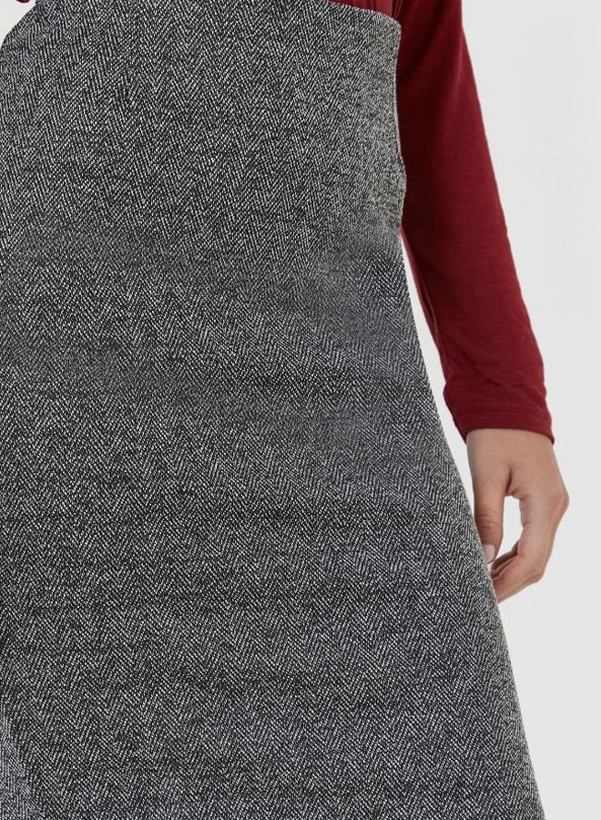 Emoi by Emonite Solid Design Midi Skirt Anthracite  - Image 4