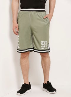 Olive Green/Black/White