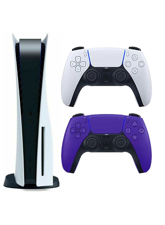 Sony - Play Station 5 Console (Disc Version) With Extra Wireless Controller - Purple - Image 1