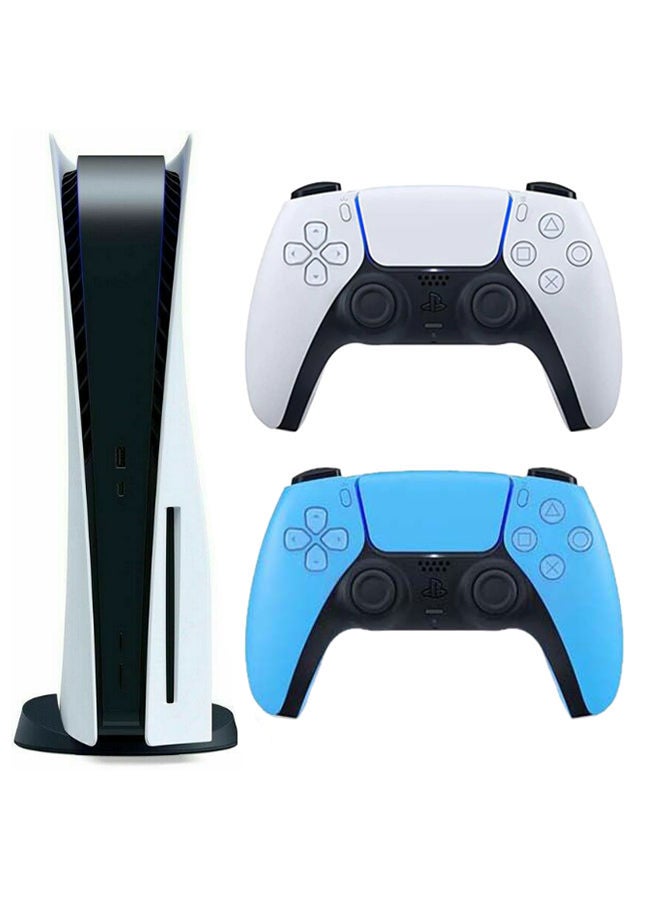 Sony - Play Station 5 Console (Disc Version) With Extra Wireless Controller -Blue/Black - Image 1