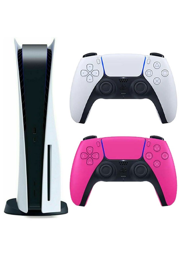Sony - Play Station 5 Console (Disc Version) With Extra Wireless Controller - Pink - Image 1
