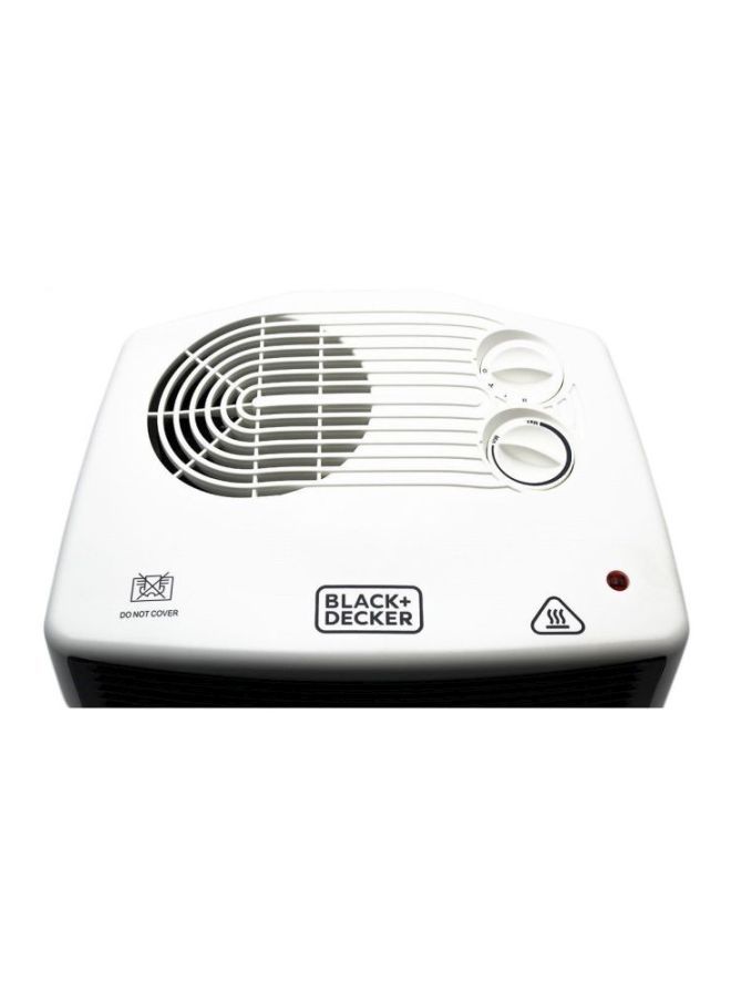 BLACK+DECKER - Horizontal Heater Fan With Dual Heat Setting 2400.0 W HX230-B5 / HX230-B9 Black/White - Image 1