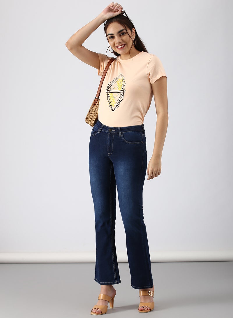 ABOF - Casual Slim Fit Jeans Light Blue - Image 1