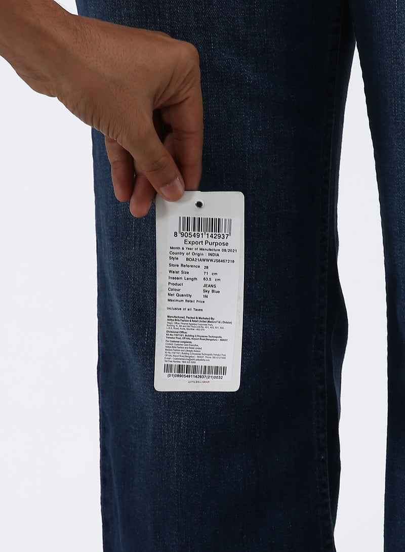 ABOF - Casual Slim Fit Jeans Sky Blue - Image 1