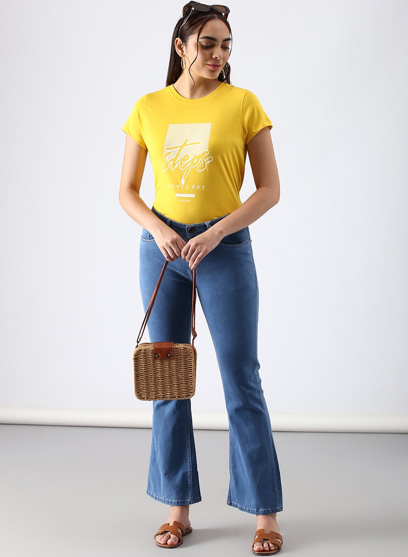 ABOF - Casual Slim Fit Jeans Light Blue - Image 1
