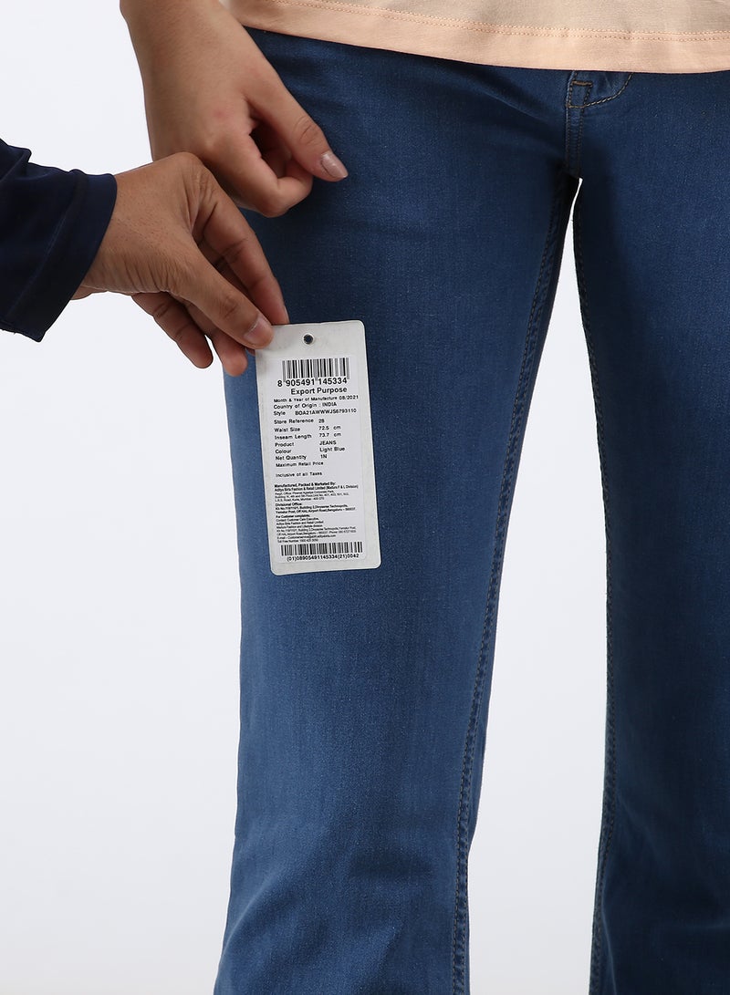 ABOF - Casual Slim Fit Jeans Light Blue - Image 1