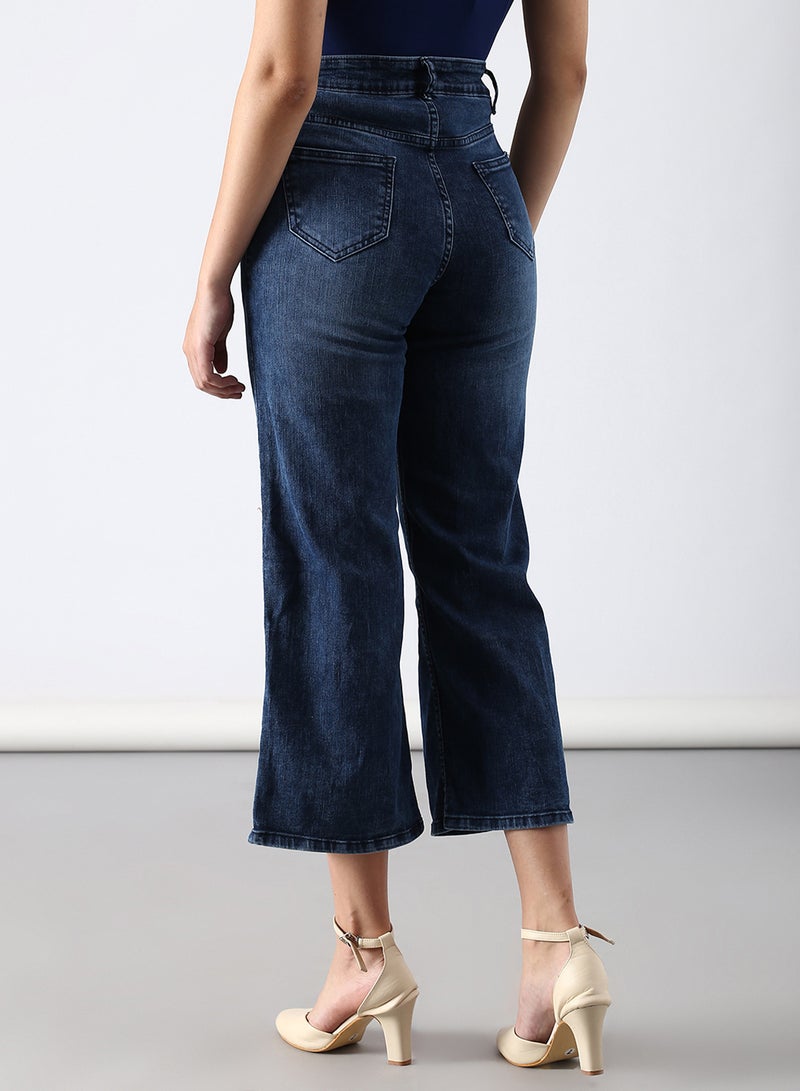ABOF - Casual Slim Fit Jeans Blue - Image 1