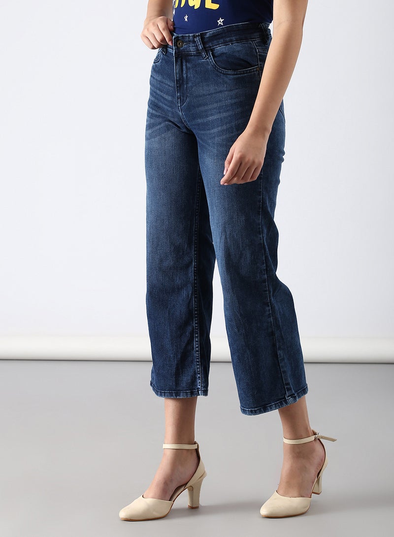 ABOF - Casual Slim Fit Jeans Blue - Image 1