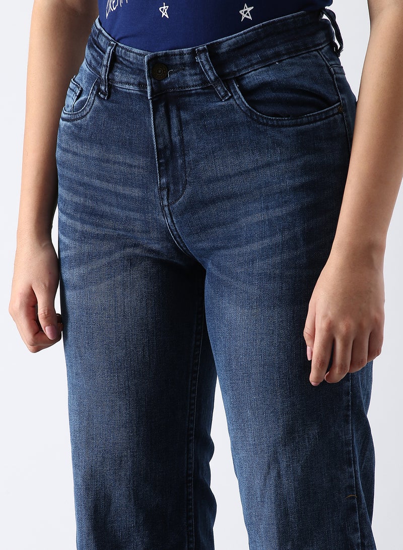 ABOF - Casual Slim Fit Jeans Blue - Image 1