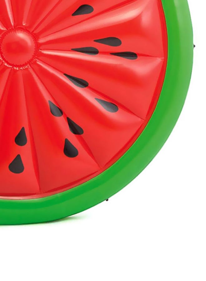 INTEX - Inflatable Lightweight Foldable Design Watermelon Island Pool Float With Vibrant Color 72x9inch - Image 1