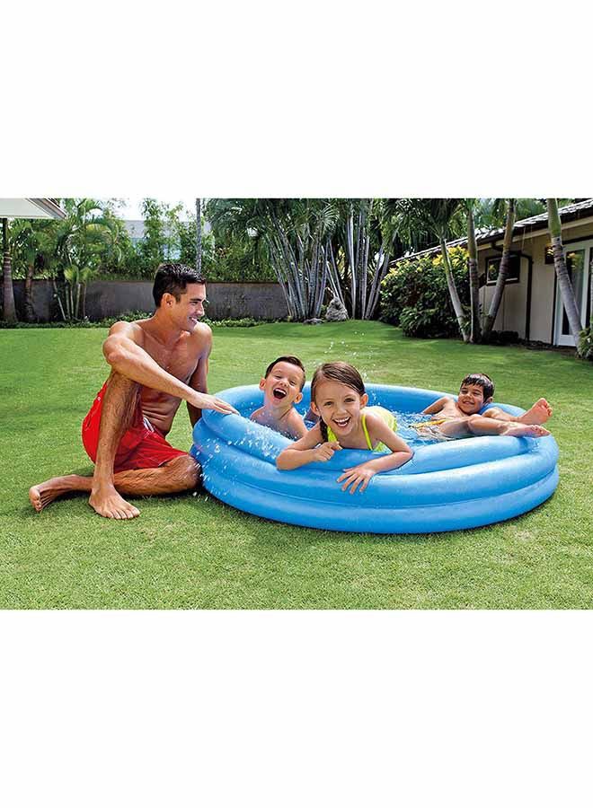 Crystal Blue Inflatable Foldable Portable Lightweight Swimming Pool 147x33cm - v1654835803/N11822466A_4