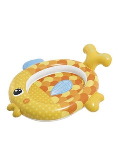 INTEX Fish Shaped Baby Inflatable Foldable Portable Lightweight Swimming Pool 140x124x34cm  - Image 1