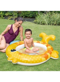 INTEX Fish Shaped Baby Inflatable Foldable Portable Lightweight Swimming Pool 140x124x34cm  - Image 3