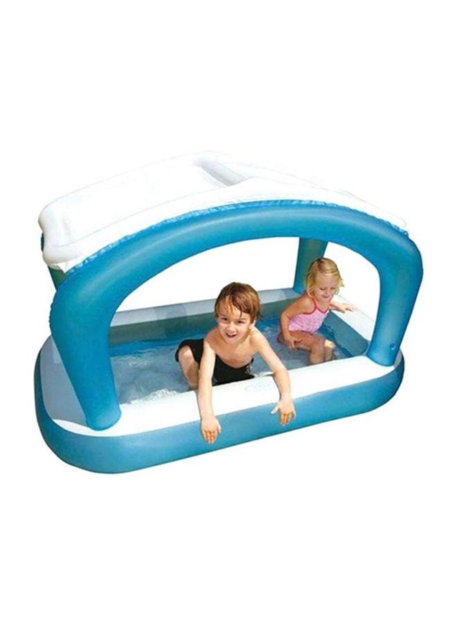 INTEX Sunshade Inflatable Foldable Portable Lightweight Swimming Pool 168x104x99cm  - Image 4