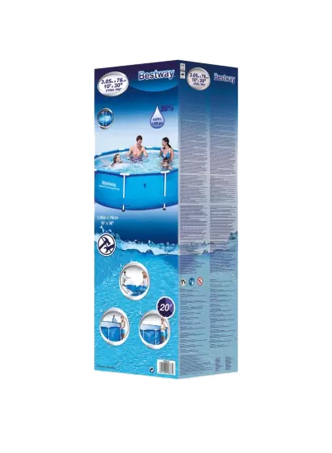 بست واي حوض سباحة ستيل برو بإطار 244x61سم - Image 1